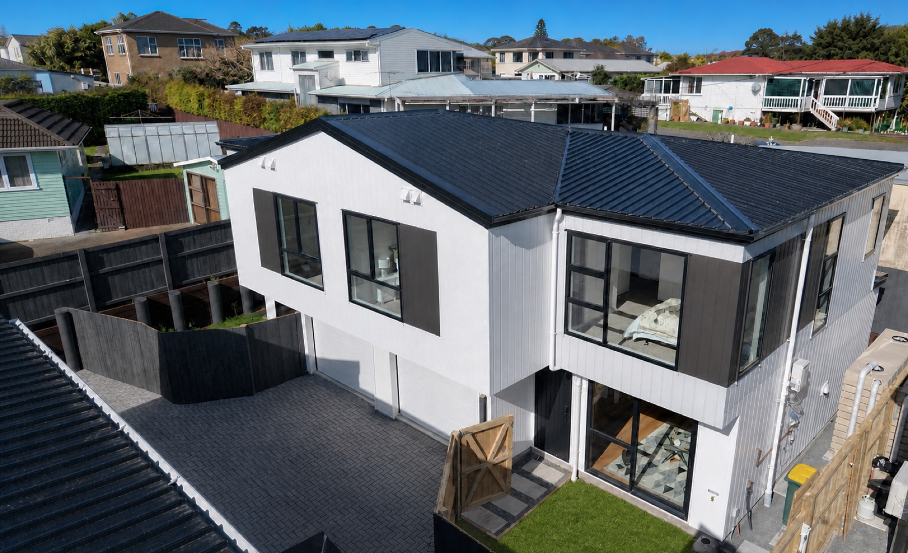 Townhouse exterior at 9 Kaikoura Street, Henderson