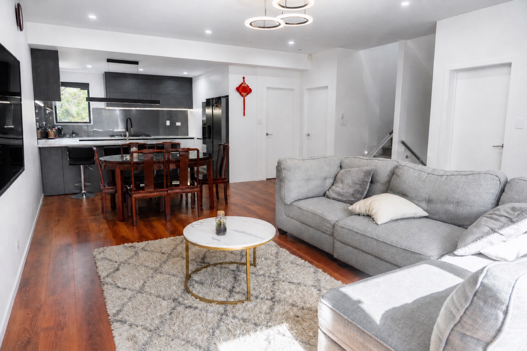 Living and dining at 18D Pinewood Street, Avondale